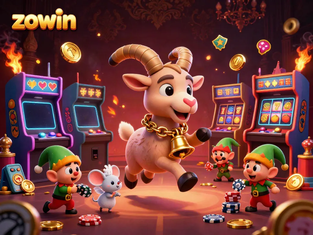 Experience festive gaming at Zowin's thrilling holiday-horror casino with Krampus and playful characters.