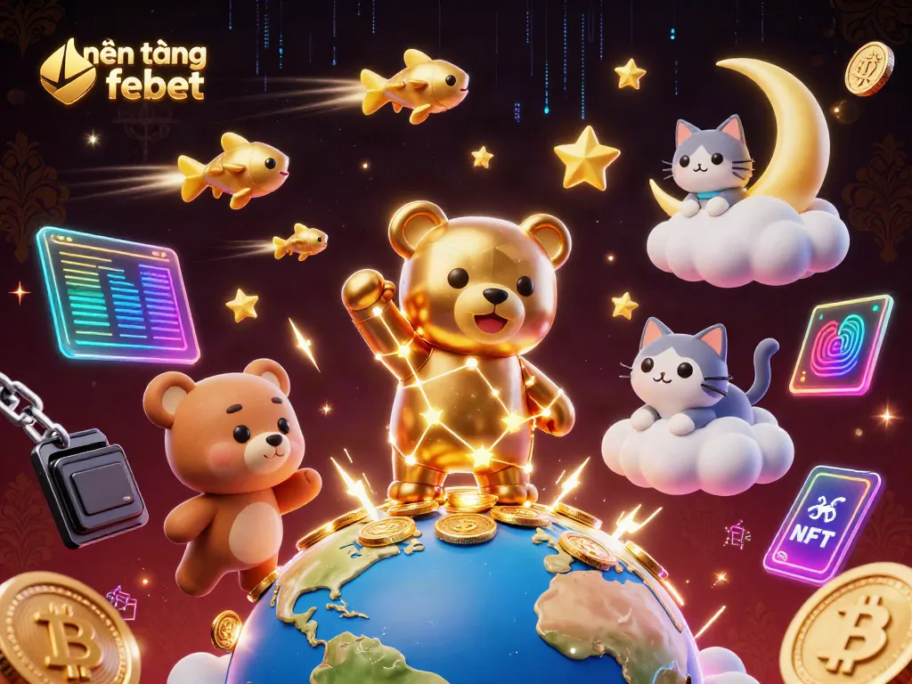 Experience fun and excitement on nền tảng febet with vibrant game elements and cosmic characters.