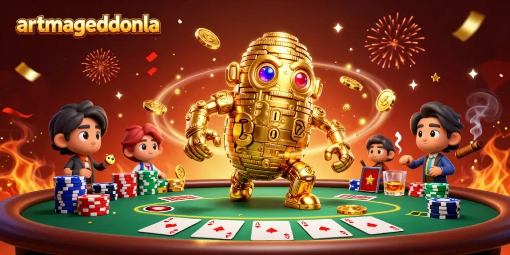 Engage in winning strategies with artmageddonla's vibrant casino scene showcasing rich game elements.