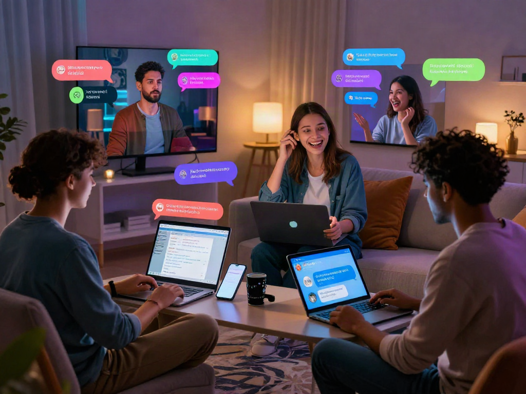 Engaging NSFW AI chat interaction in a vibrant digital space.