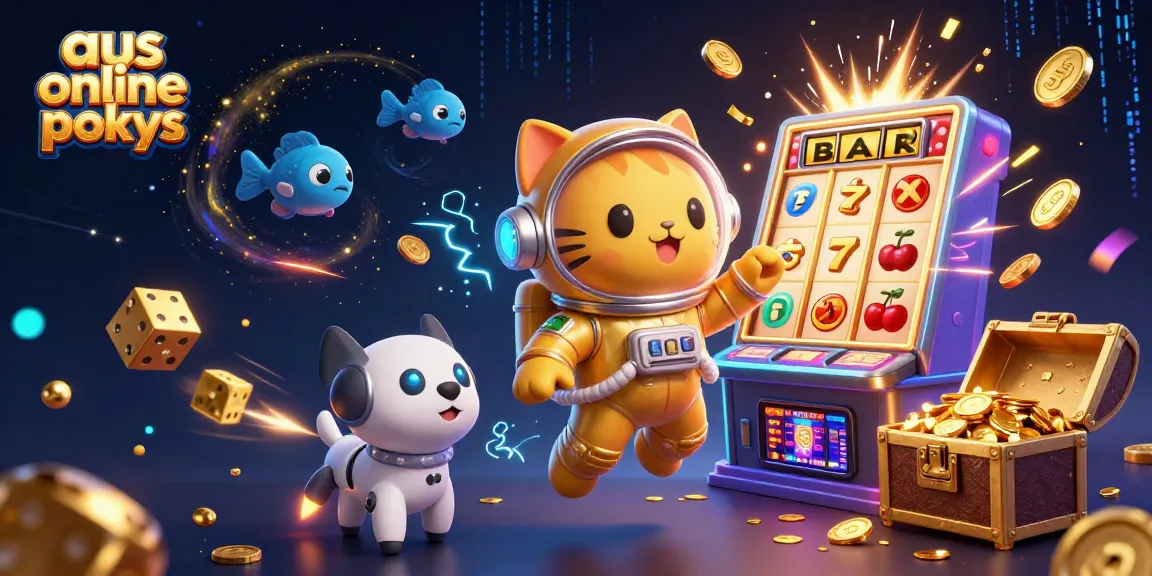 Spin massive jackpots with aus online pokies in an ultra-detailed casino scene filled with excitement.
